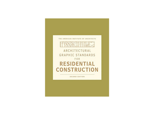 Cover Architectural Graphics Standards For Residential Construction