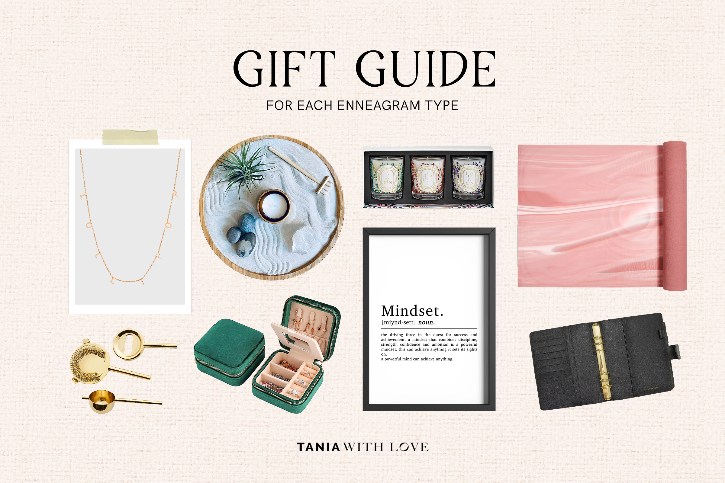 gift guide for each enneagram type collage