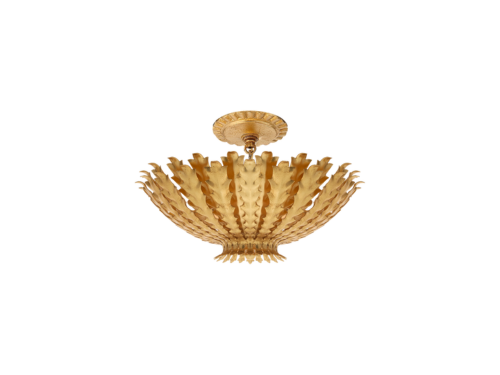 Hampton Mini chandelier gold leaf brass