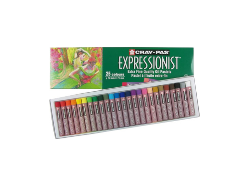 SAKURA Cray-Pas Expressionist Oil Pastel Set - Soft Oil Pastels for Artists - 25 Colors