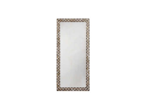 full length mirror with geometric frame